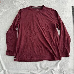Free‎ Country Shirt Mens XXL Red Micro Tech Long Slv Crew Neck Tee